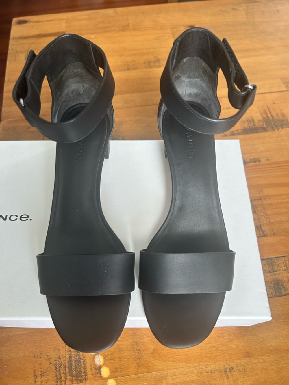 Vince black strap sandals